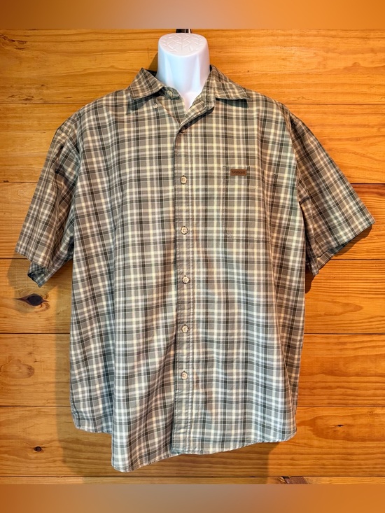 Carhartt Other - Carhartt Men’s Green Plaid Collared Short Sleeve Button Up Shirt Extra Large XL